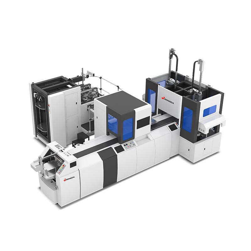 Автоматты қос станциялы қатты қорапты жасау машинасы